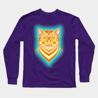 Abstract cat head. Long Sleeve T-Shirt